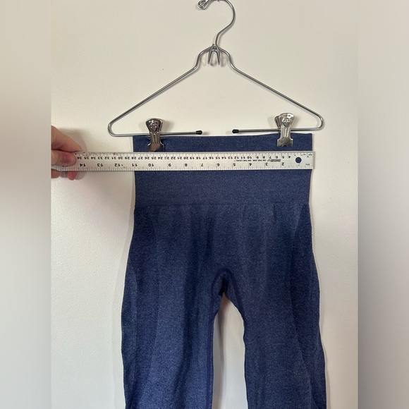 NVGTN GREY/Blue High Waisted Seamless Contouring Leggings - Picture 3 of 8